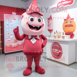 Red Ice Cream mascotte...