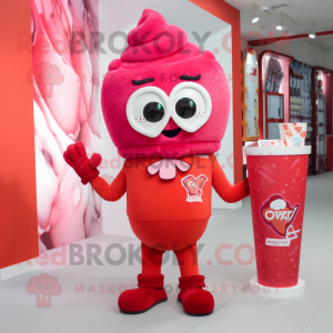 Red Ice Cream mascotte...