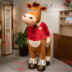 Mascot character of a Red...