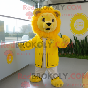 Mascot character of a Lemon...