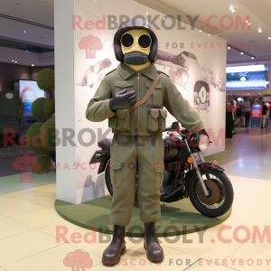 Postava maskota Olive Navy...