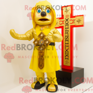 Mascota de una cruz celta...