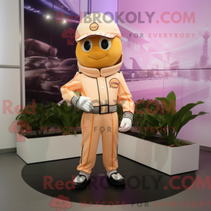 Mascot character of a Beige...