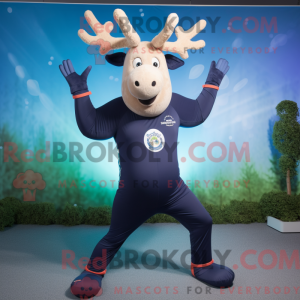 Mascot character of a Navy...