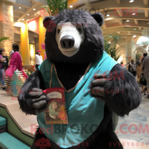 Personaje mascota de un oso...