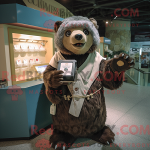 Personaje mascota de un oso...