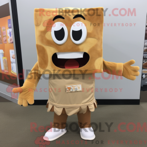 Mascot character of a Tan...