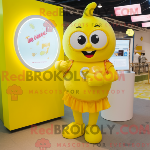 Mascot character of a Lemon...