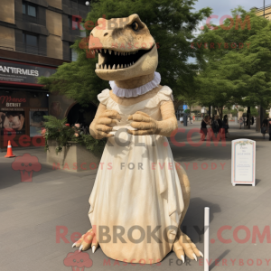 Postava maskota Tan T Rex...