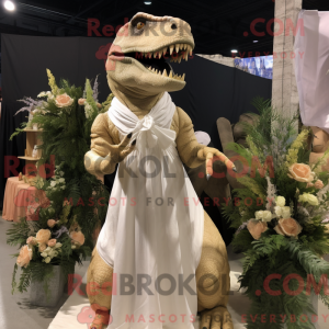 Postava maskota Tan T Rex...