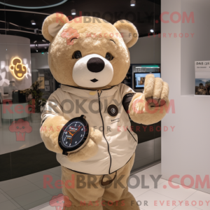 Personaje mascota de un oso...
