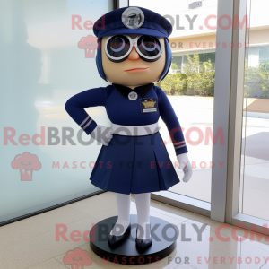 Mascot character of a Navy...