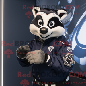 Postava maskota Navy Badger...