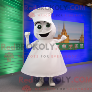 Mascot character of a White...
