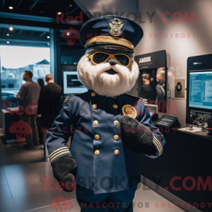 Mascot character of a Navy...