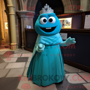 Mascot character of a Cyan...