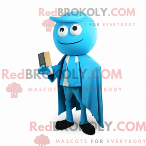 Mascot character of a Cyan...