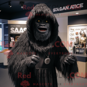 Mascot character of a Black...