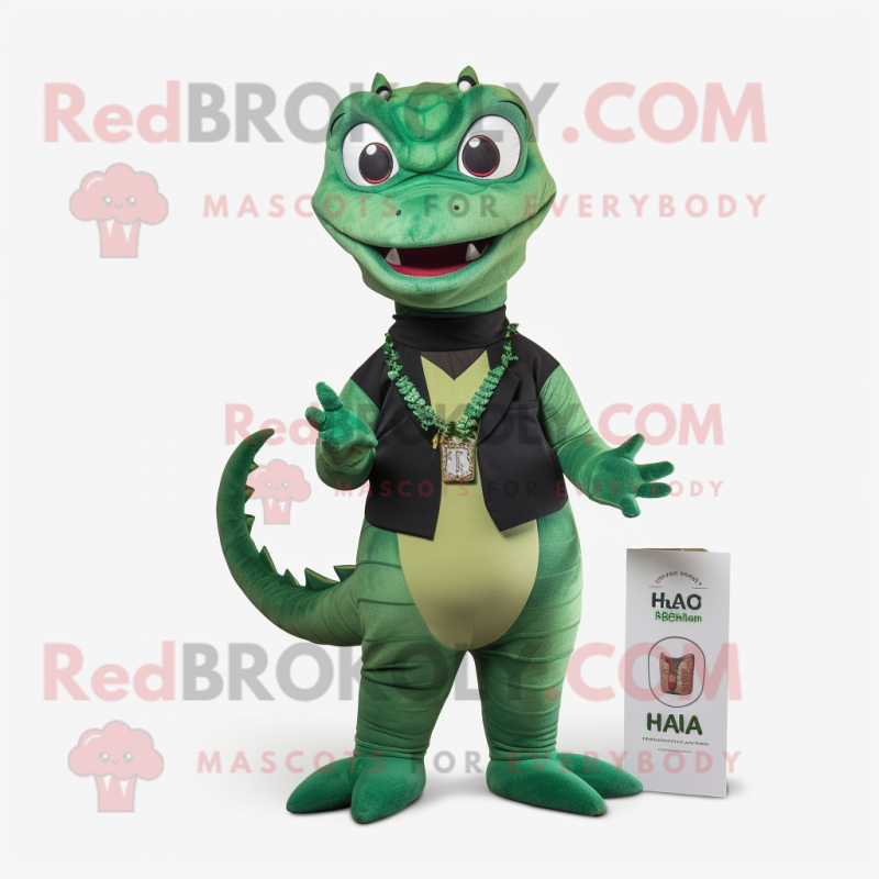 nan Hydra mascot costume character dressed with a Dress Pants and Keychains nan Hydra mascot costume character dressed with a Dress Pants and Keychains