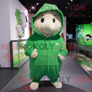 Mascot character of a Green...