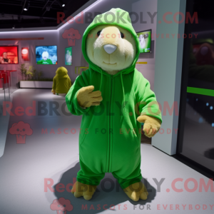 Mascot character of a Green...