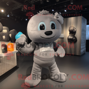 Mascot character of a Gray...