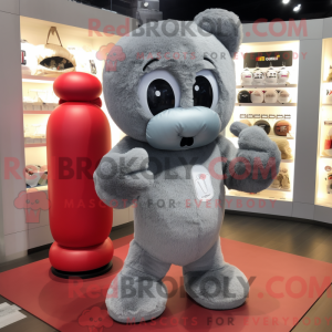 Mascot character of a Gray...