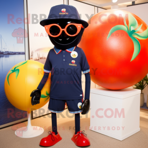 Navy Tomato maskot kostume...