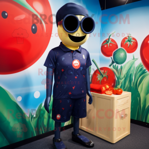 Navy Tomato maskot kostume...