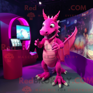 Máscara de cor magenta...