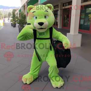 Postava maskota Lime Green...