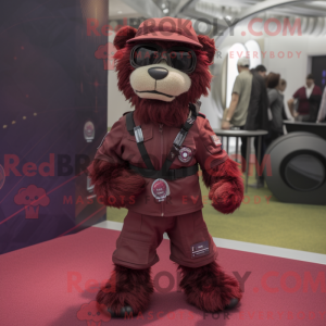 Maskottchen eines Maroon...