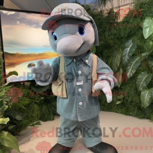 Mascot character of a Gray...