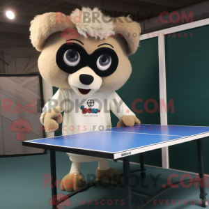 Mascot character of a Beige...