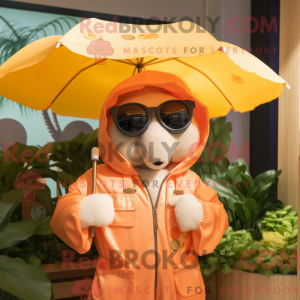 Maskot postava broskvového...