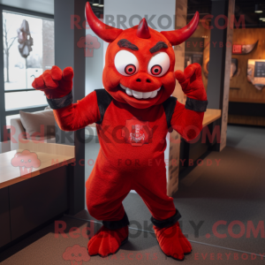 Mascot character of a Red...