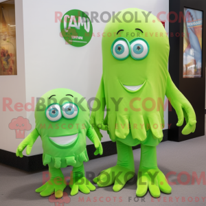 Mascot character of a Lime...