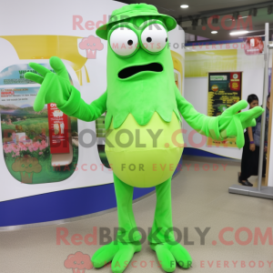 Mascot character of a Lime...