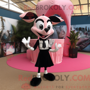 Mascot character of a Pink...