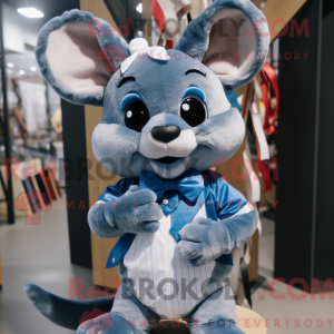 Máscara de chinchila azul...