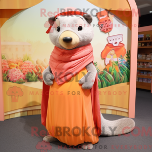 Mascot character of a Peach...