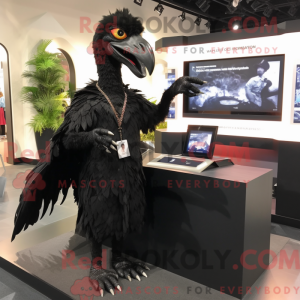 Mascot character of a Black...
