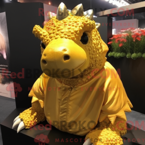 Maskottchen eines goldenen...