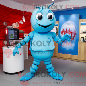 Postava maskota Sky Blue...