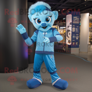 Sky Blue Momentum maskot...