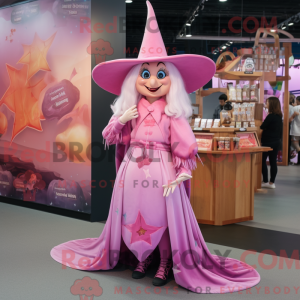 Mascot character of a Pink...