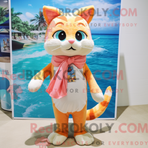 Mascot character of a Peach...