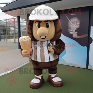 Brown Ice Cream mascotte...