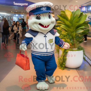 Maskotfigur af en Navy...