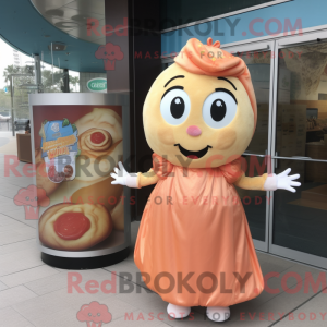 Mascot character of a Peach...